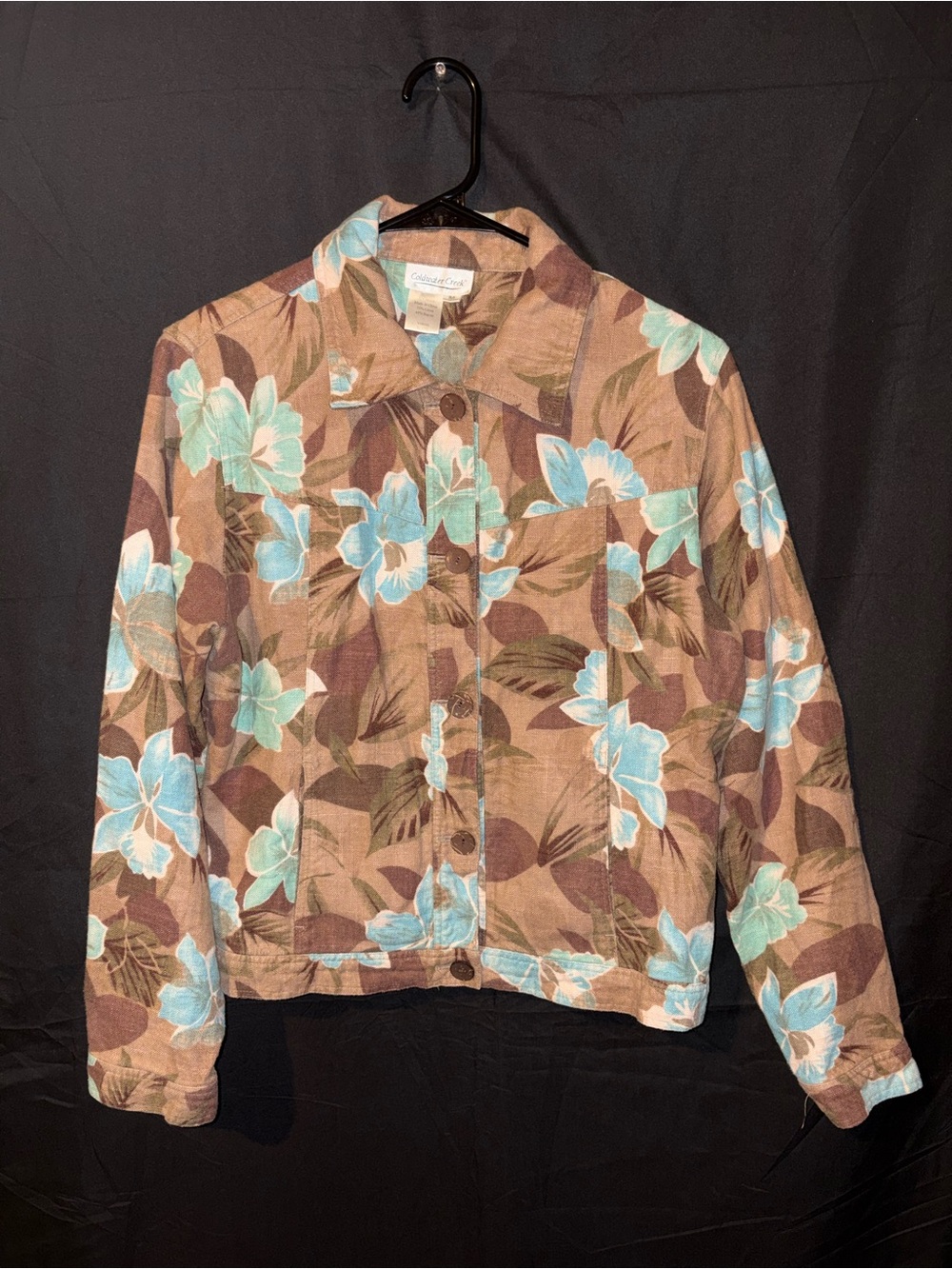 Vintage Coldwater Creek Tropical Jacket